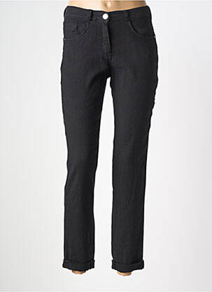 Pantalon slim țesătură poplin mărime normală negru EAST DRIVE femeie