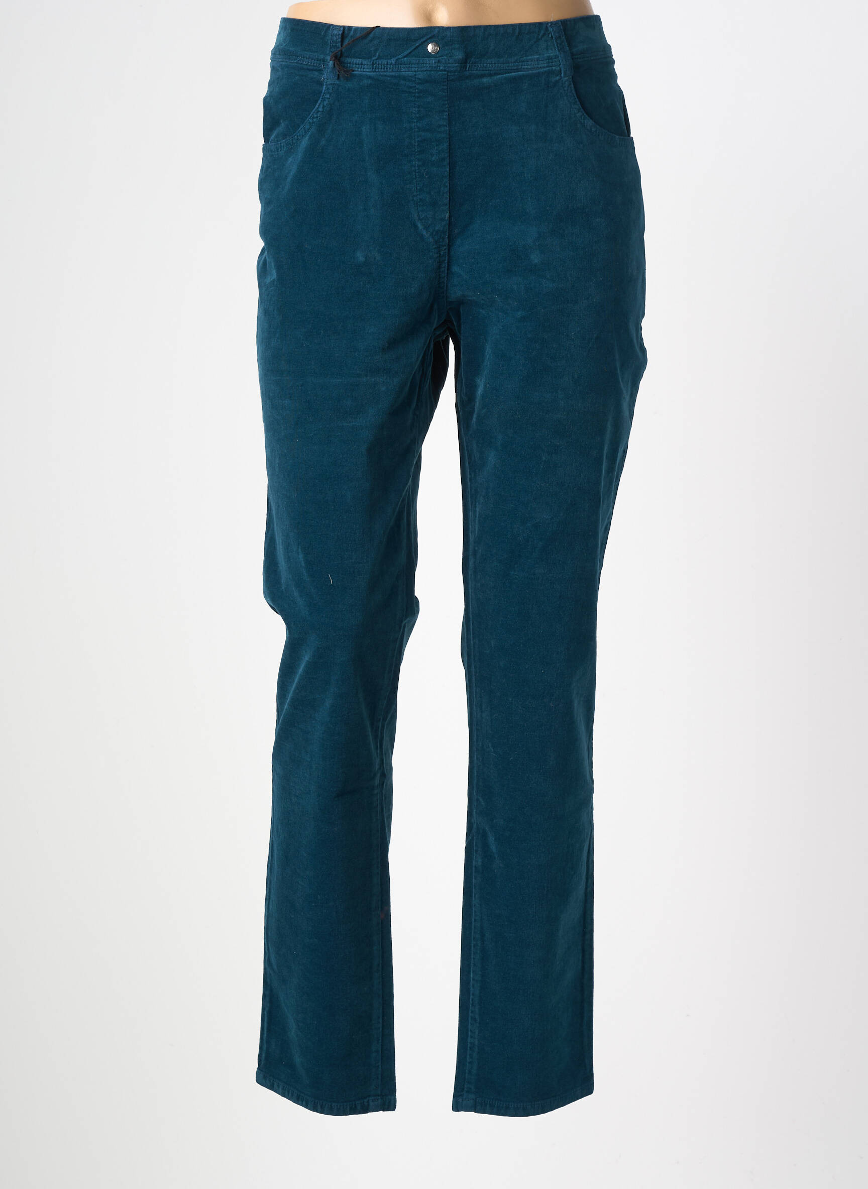 Pantalon slim elasticitate mărime normală albastru EAST DRIVE femeie