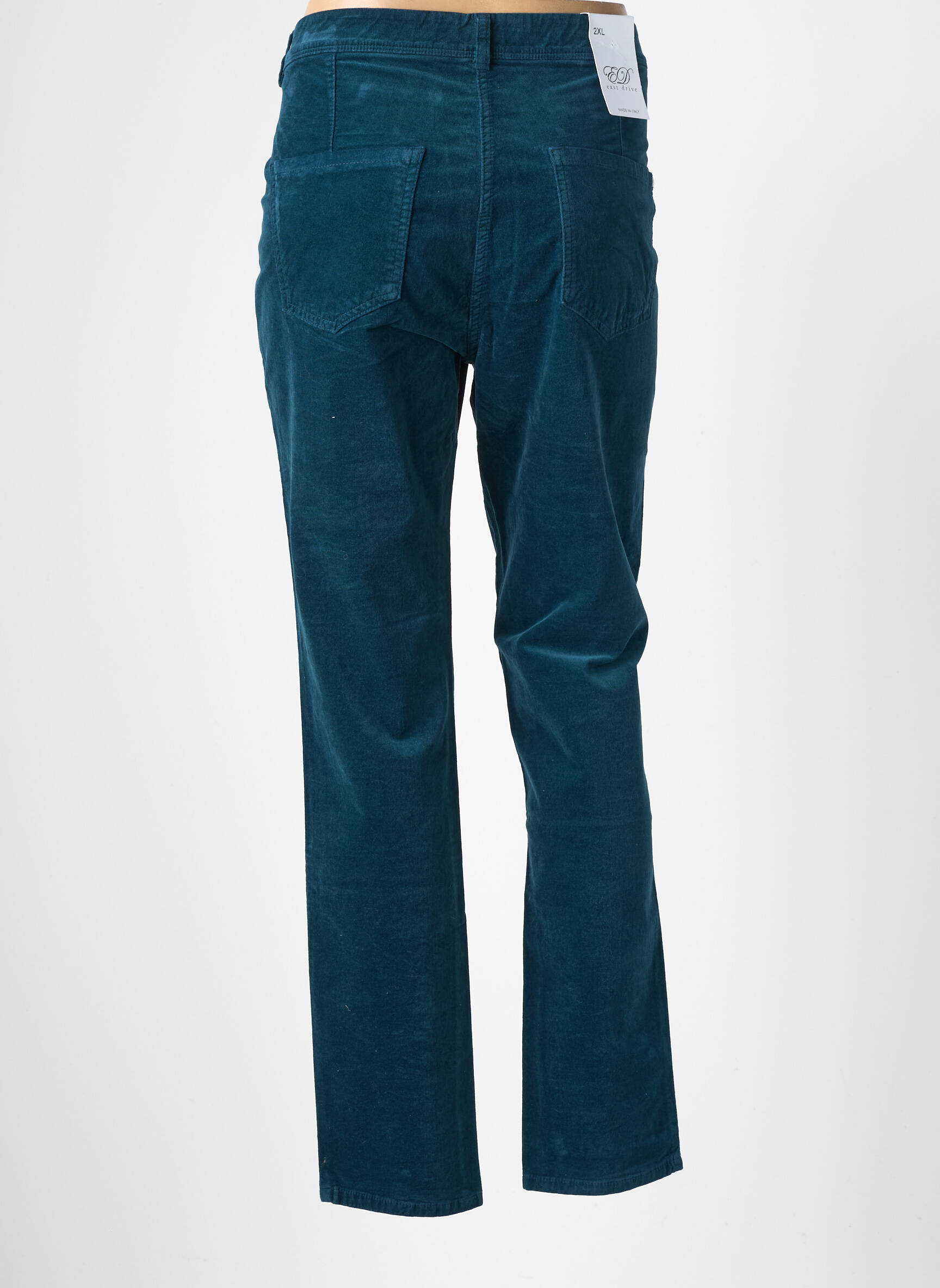 Pantalon slim elasticitate mărime normală albastru EAST DRIVE femeie