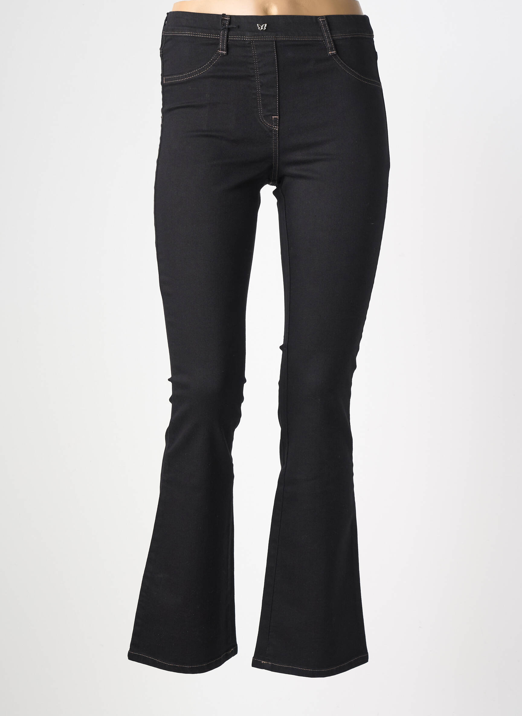 Jegging țesătură denim mărime normală negru EAST DRIVE femeie