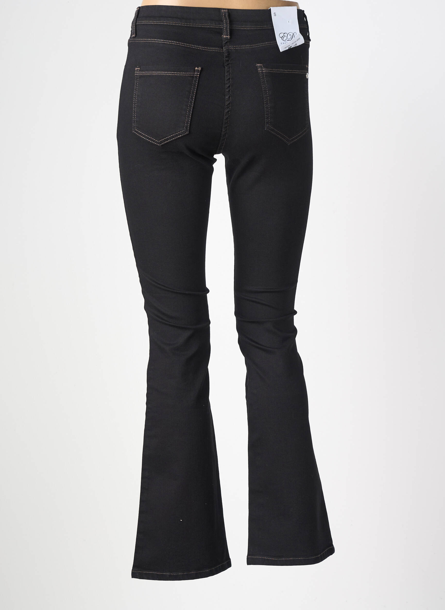 Jegging țesătură denim mărime normală negru EAST DRIVE femeie
