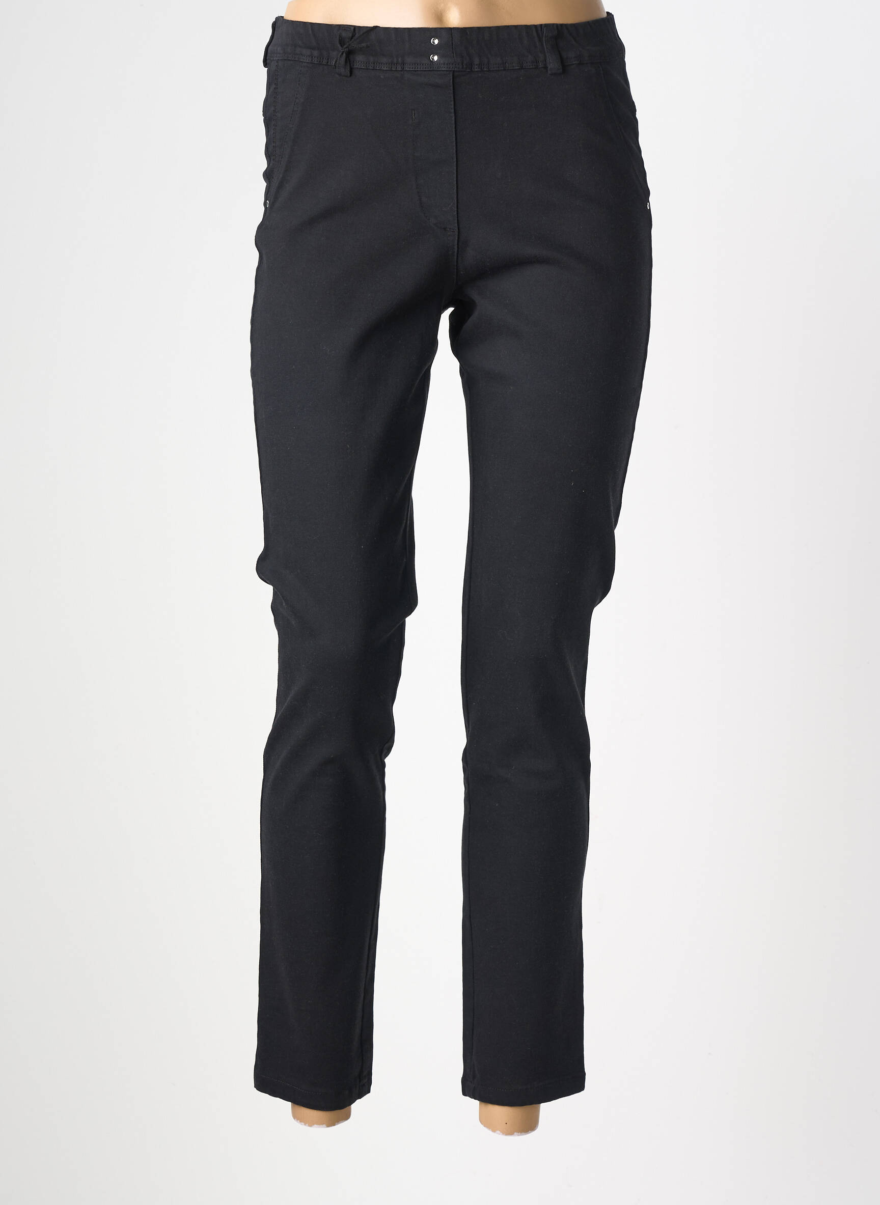 Pantalon 7/8 elasticitate mărime normală negru EAST DRIVE femeie