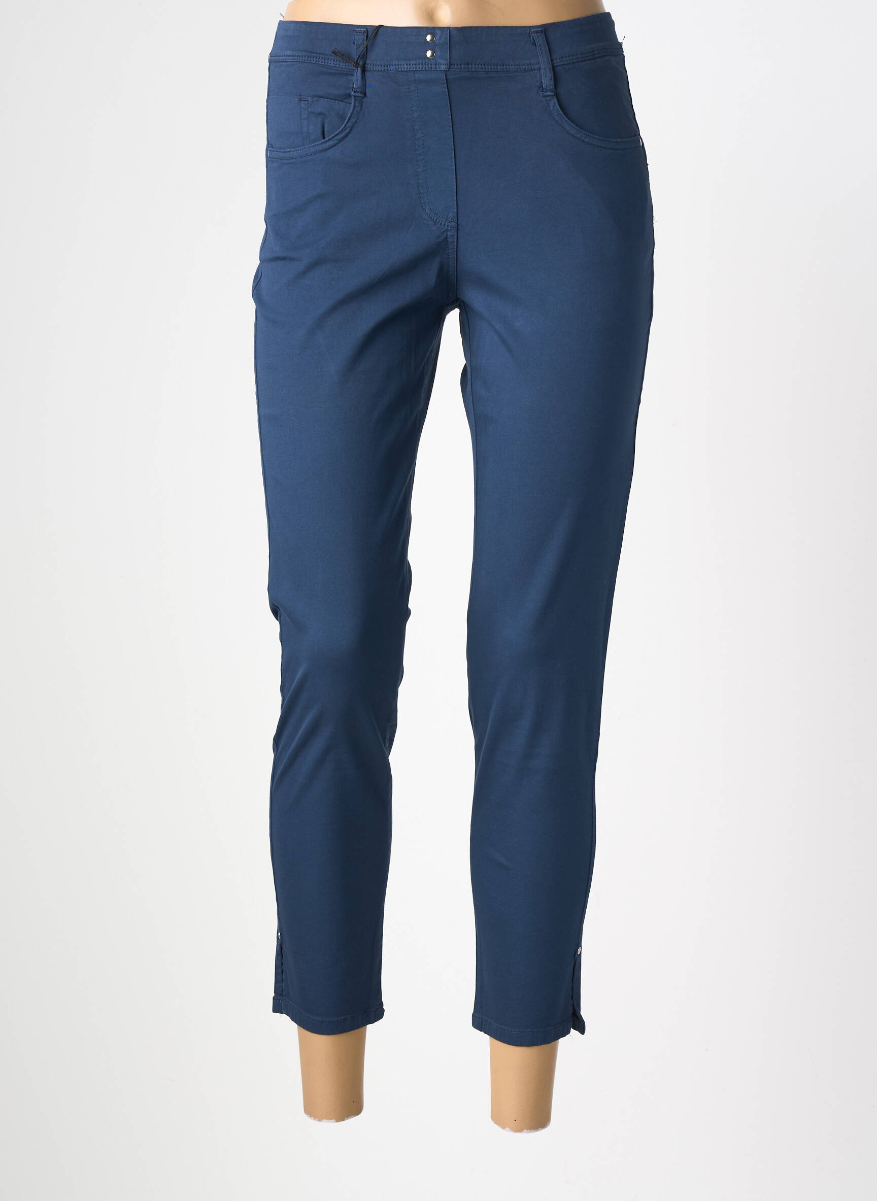 Pantalon 7/8 elasticitate mărime normală albastru EAST DRIVE femeie