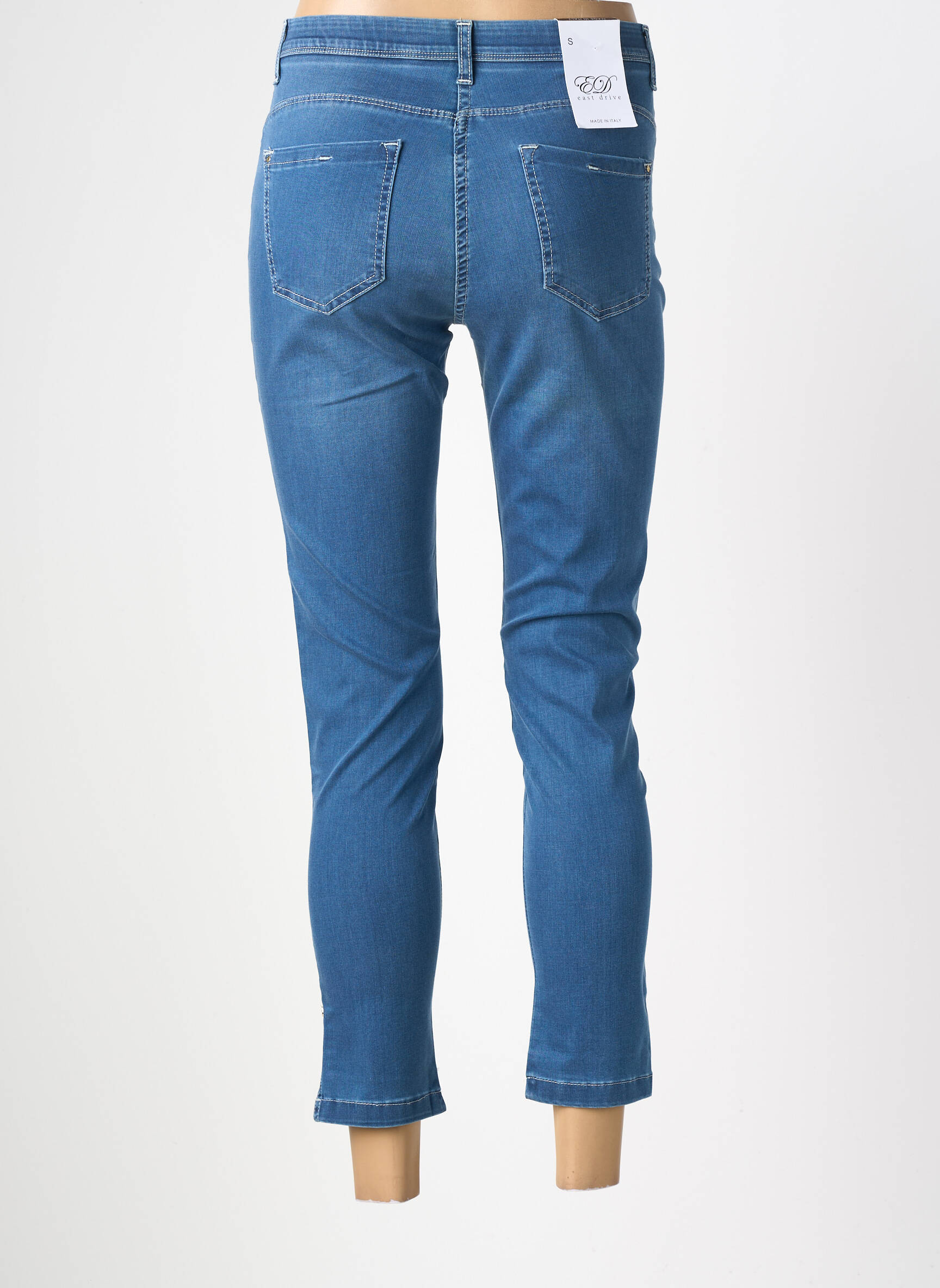Jegging țesătură denim mărime normală albastru EAST DRIVE femeie
