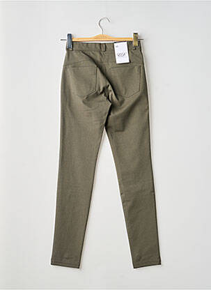 Pantalon slim talie elastică mărime normală verde EAST DRIVE femeie