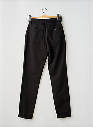 Pantalon slim țesătură poplin mărime normală negru LIU JO femeie