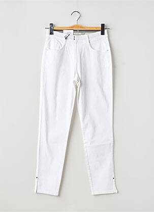 Pantalon slim elasticitate mărime normală alb EAST DRIVE femeie
