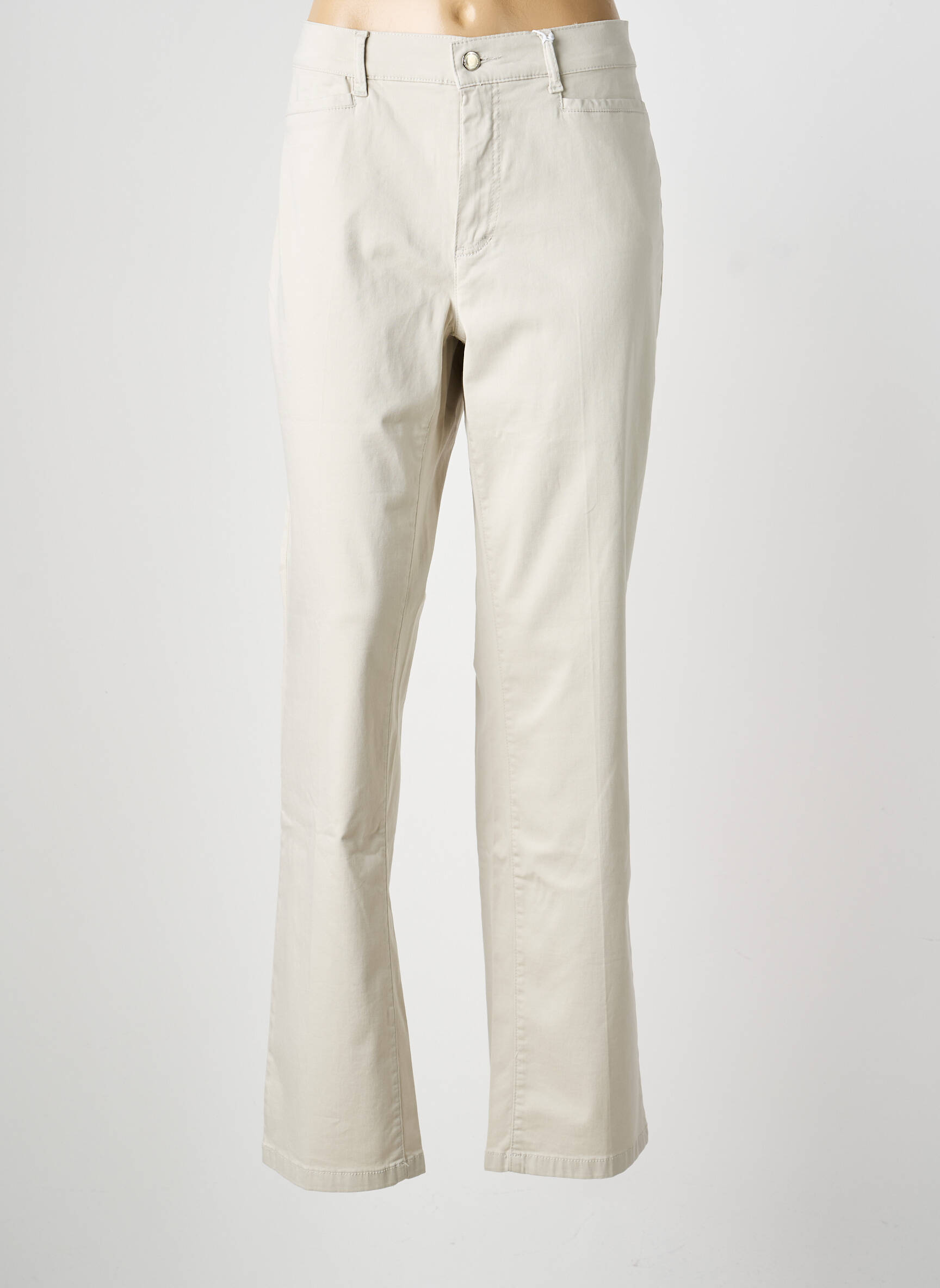 Pantalon drept elasticitate mărime normală bej ANNA MONTANA femeie
