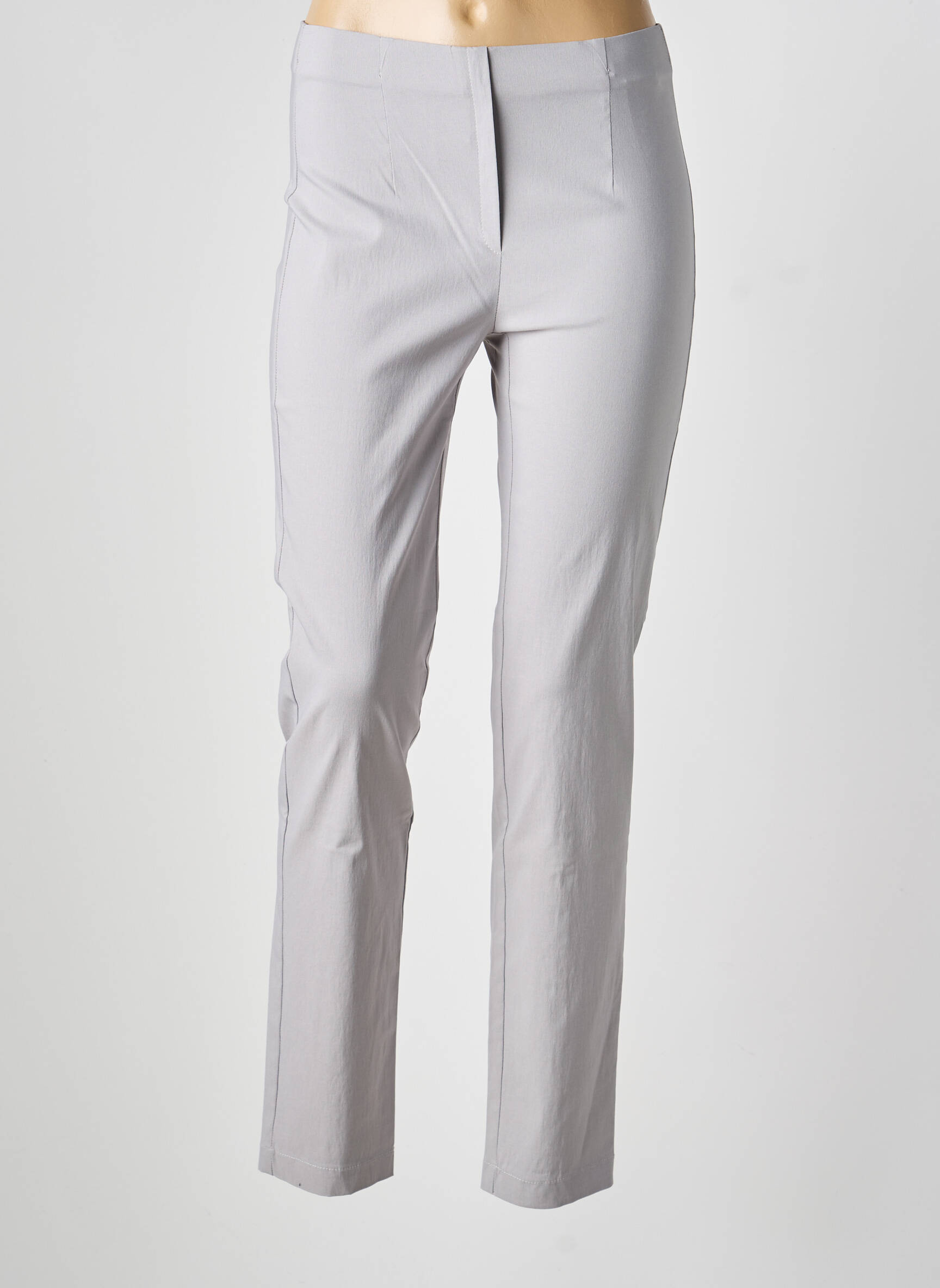 Pantalon slim talie înaltă talie înaltă gri MAGIC SHAPE femeie