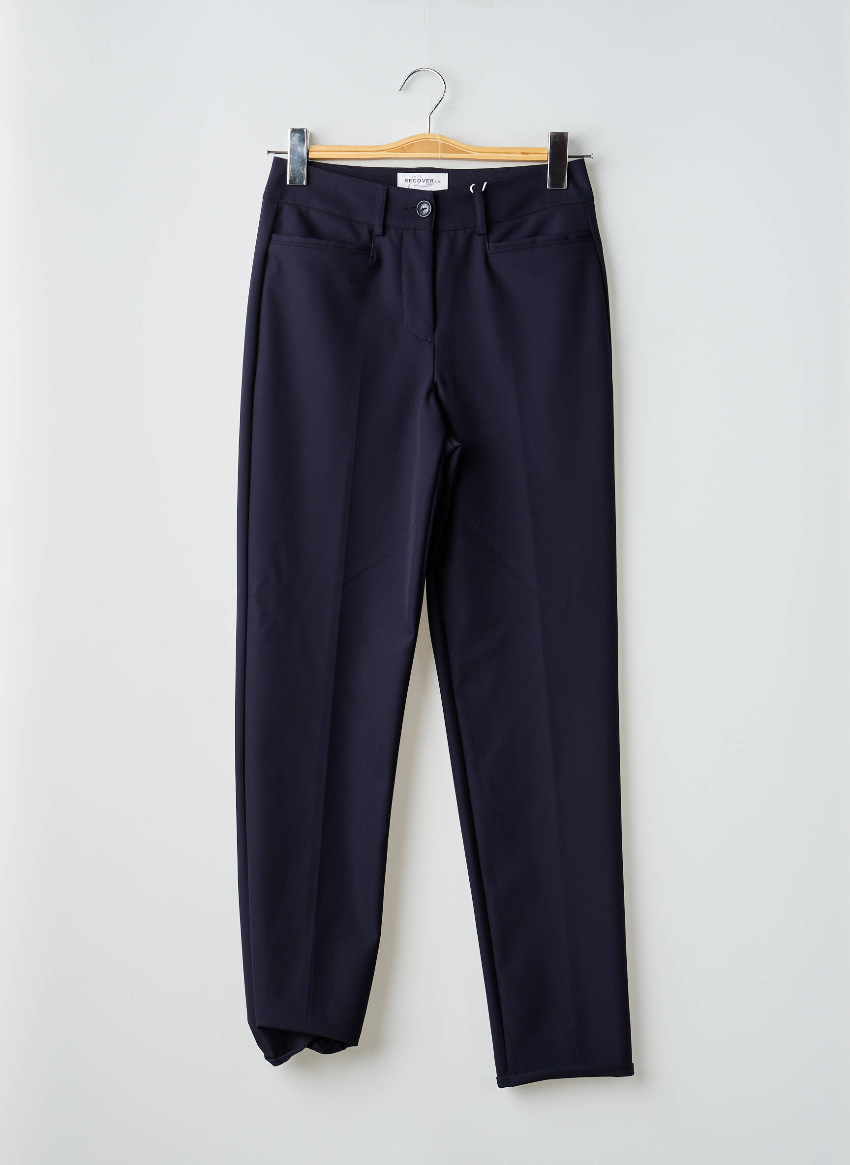 Pantalon slim mărime normală mărime normală albastru RECOVER C.C. femeie