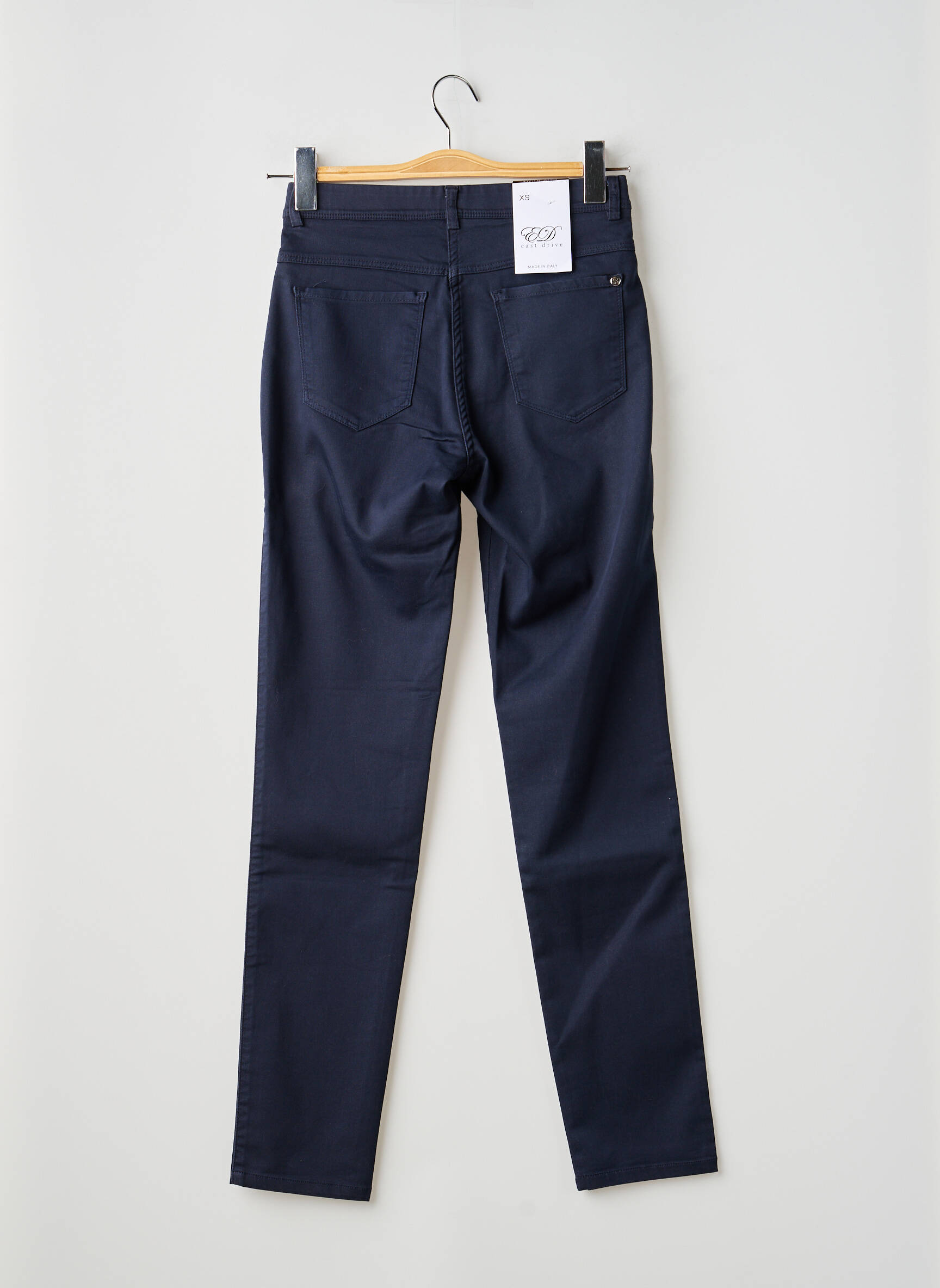 Pantalon slim elasticitate mărime normală albastru EAST DRIVE femeie
