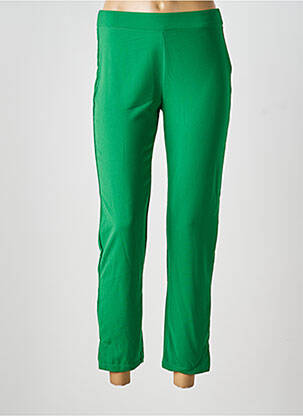 Pantalon 7/8 talie elastică mărime normală verde FELINO femeie