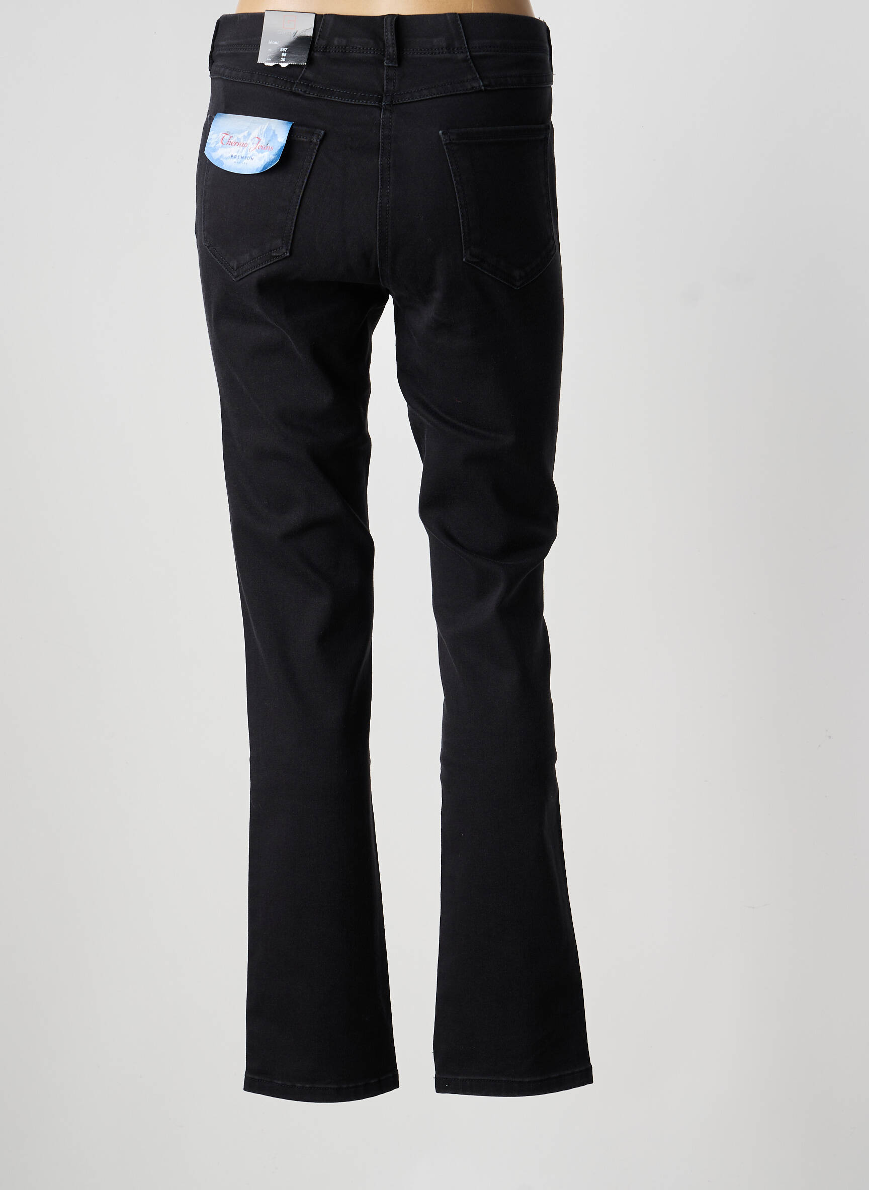 Blugi cu croială slim talie înaltă talie înaltă negru GERKE MY PANTS femeie