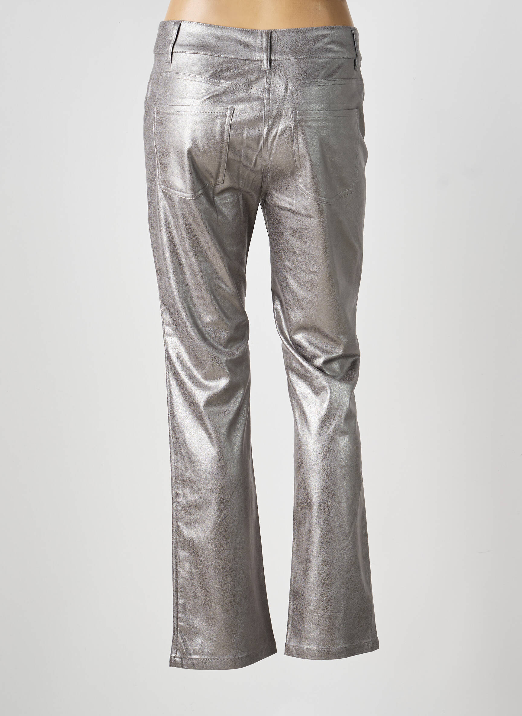 Pantalon slim mărime normală mărime normală argintiu OLSEN femeie