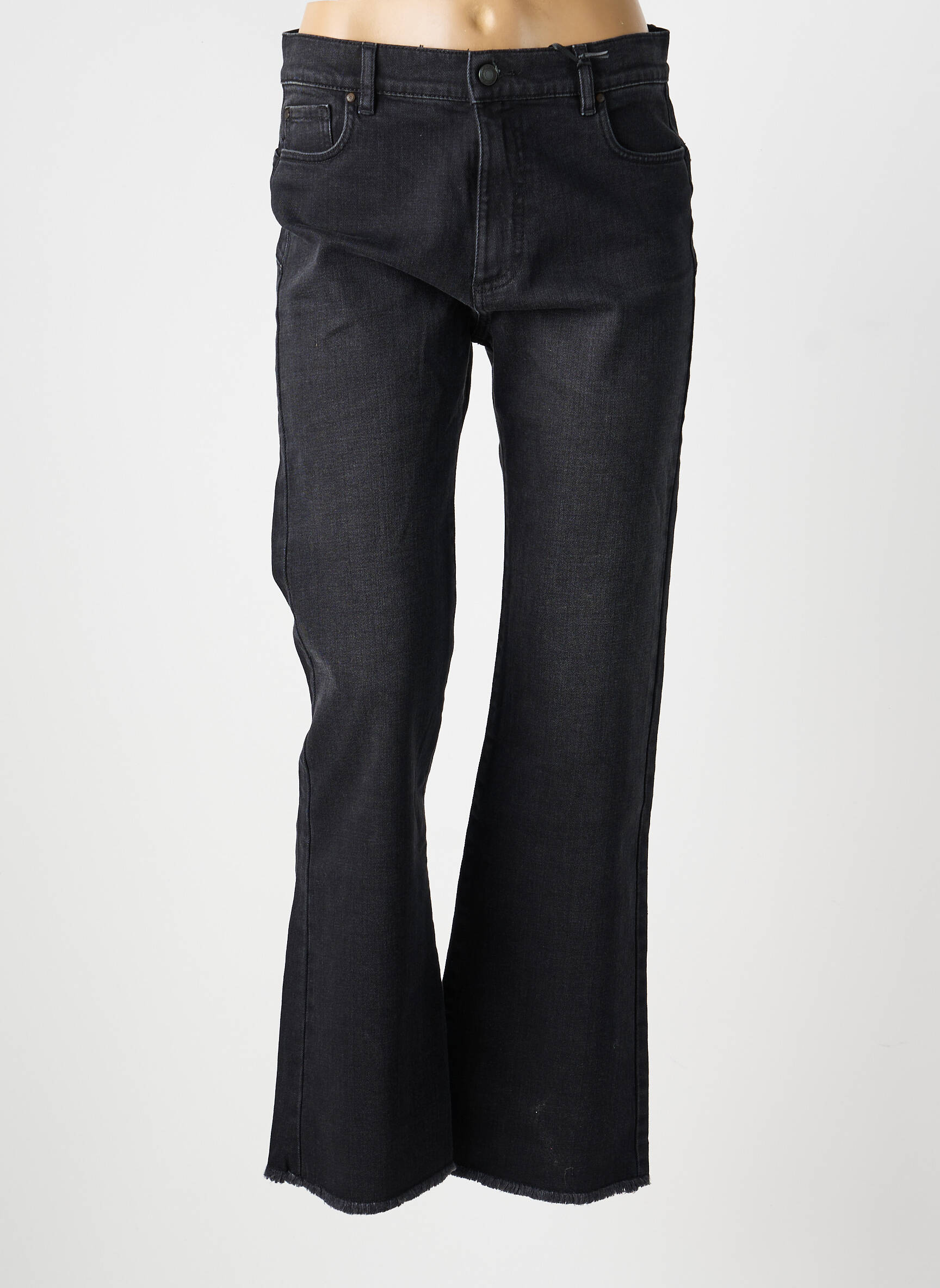Blugi bootcut mărime normală mărime normală negru IKKS femeie