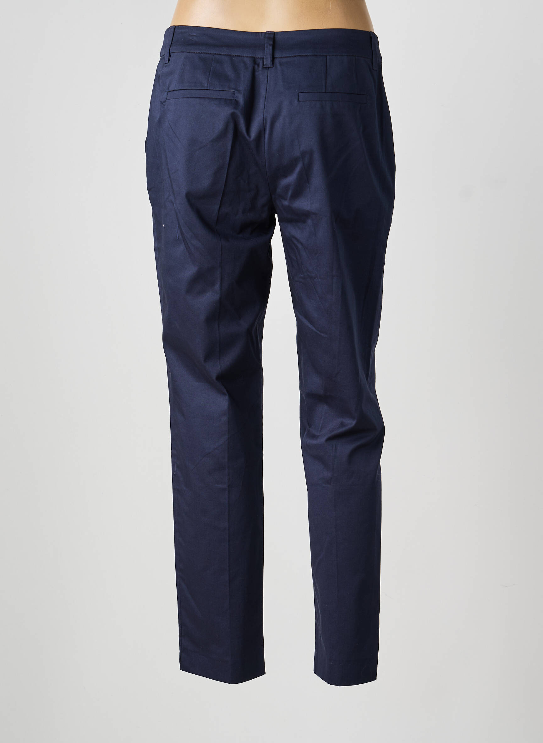 Pantalon chino țesătură poplin mărime normală albastru BETTY BARCLAY femeie