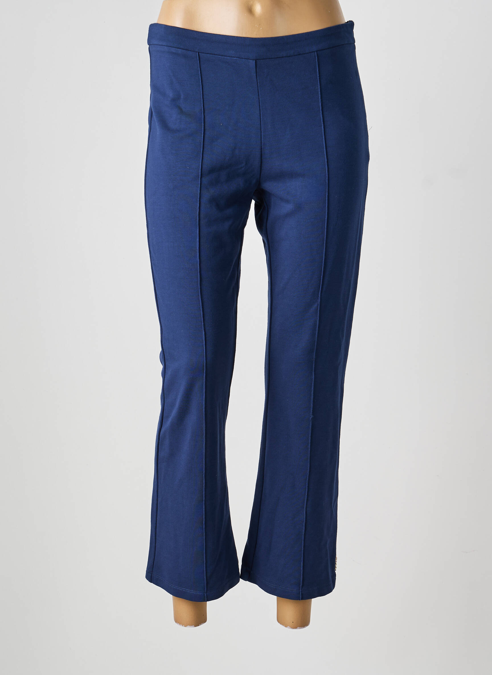 Pantalon 7/8 talie cu cleme mărime normală albastru LIU JO femeie