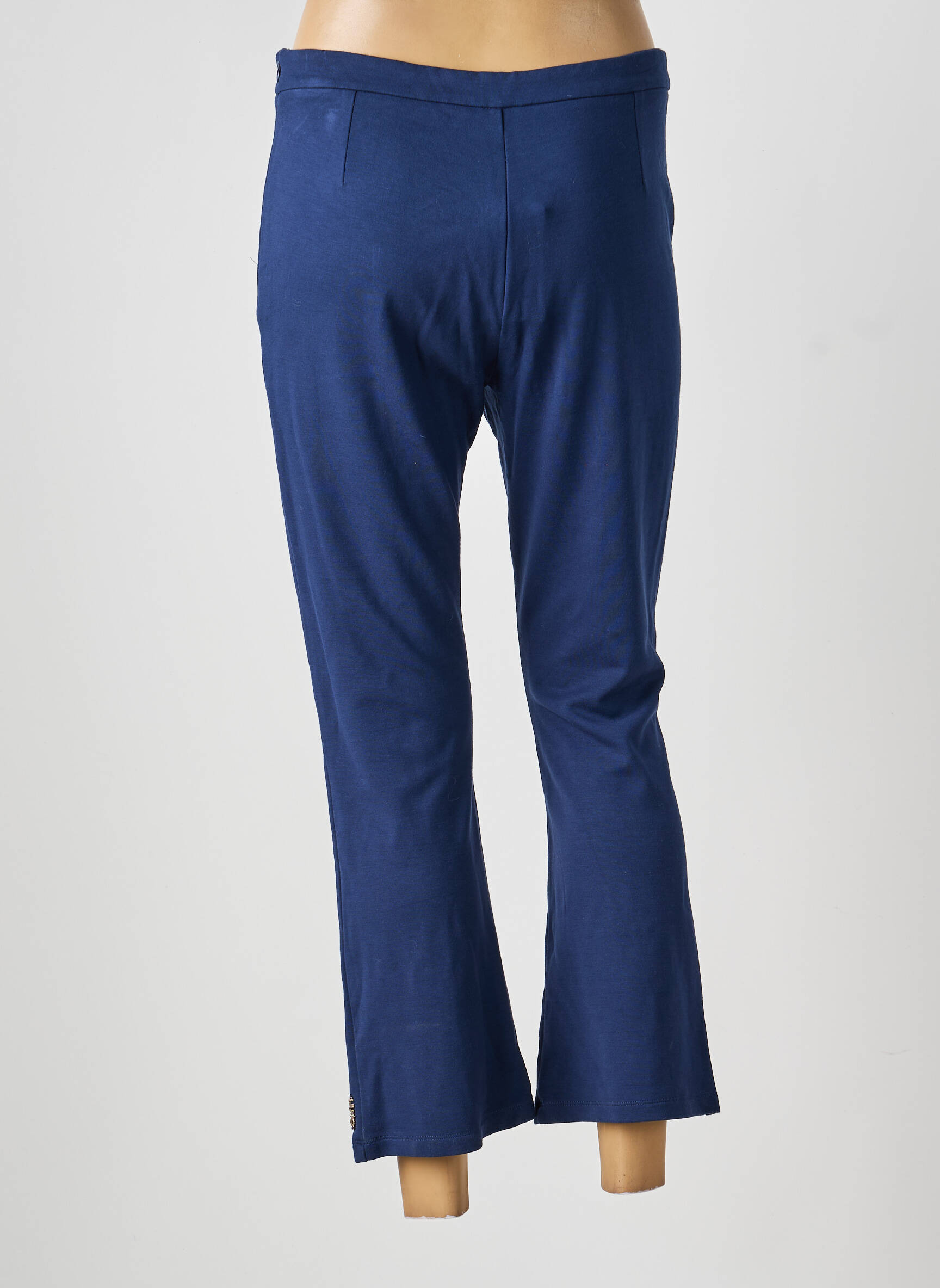 Pantalon 7/8 talie cu cleme mărime normală albastru LIU JO femeie