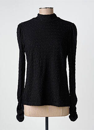Top elasticitate mâneci lungi negru ESQUALO femeie