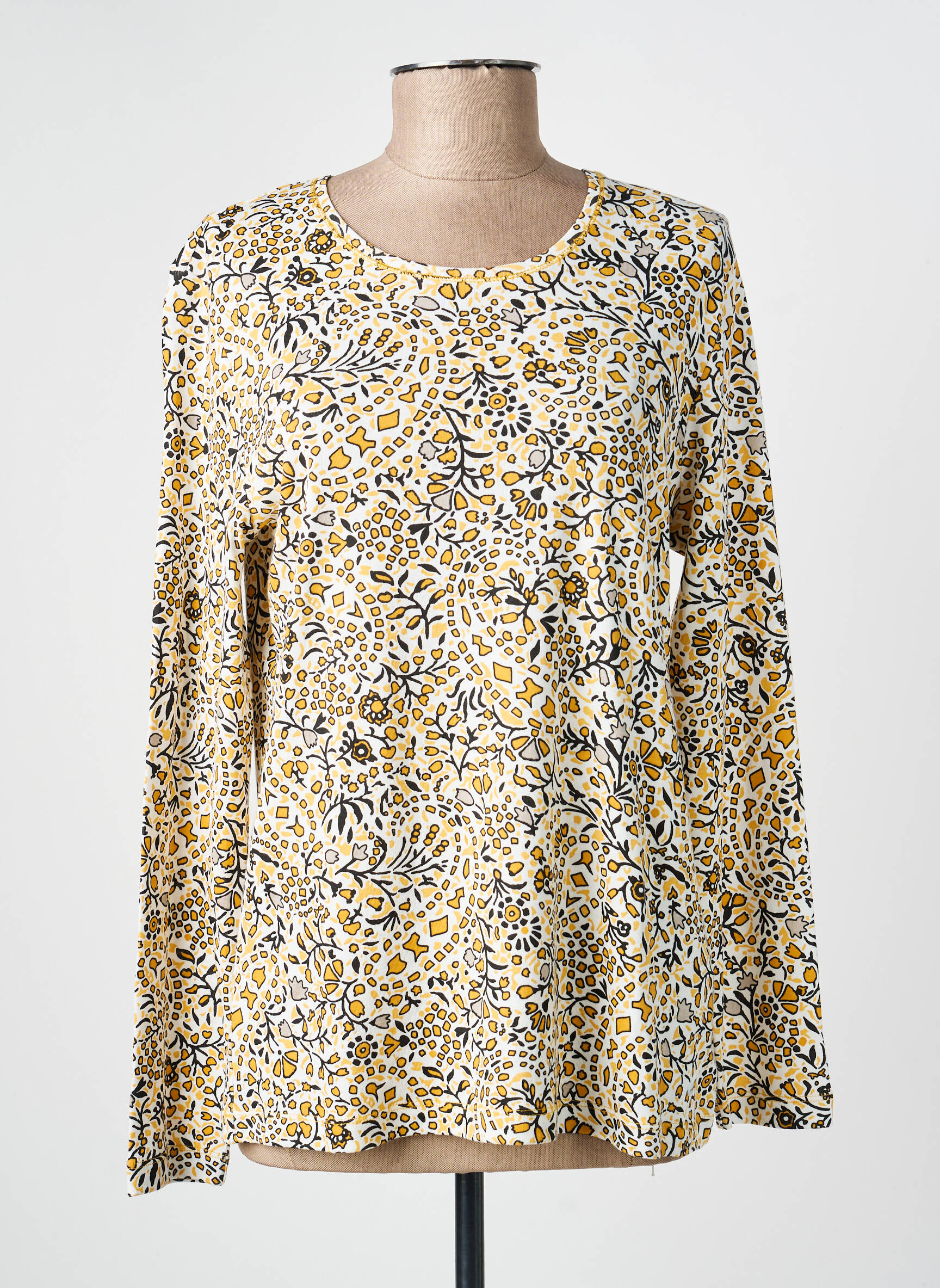 Tricou mâneci lungi mâneci lungi galben OLSEN femeie