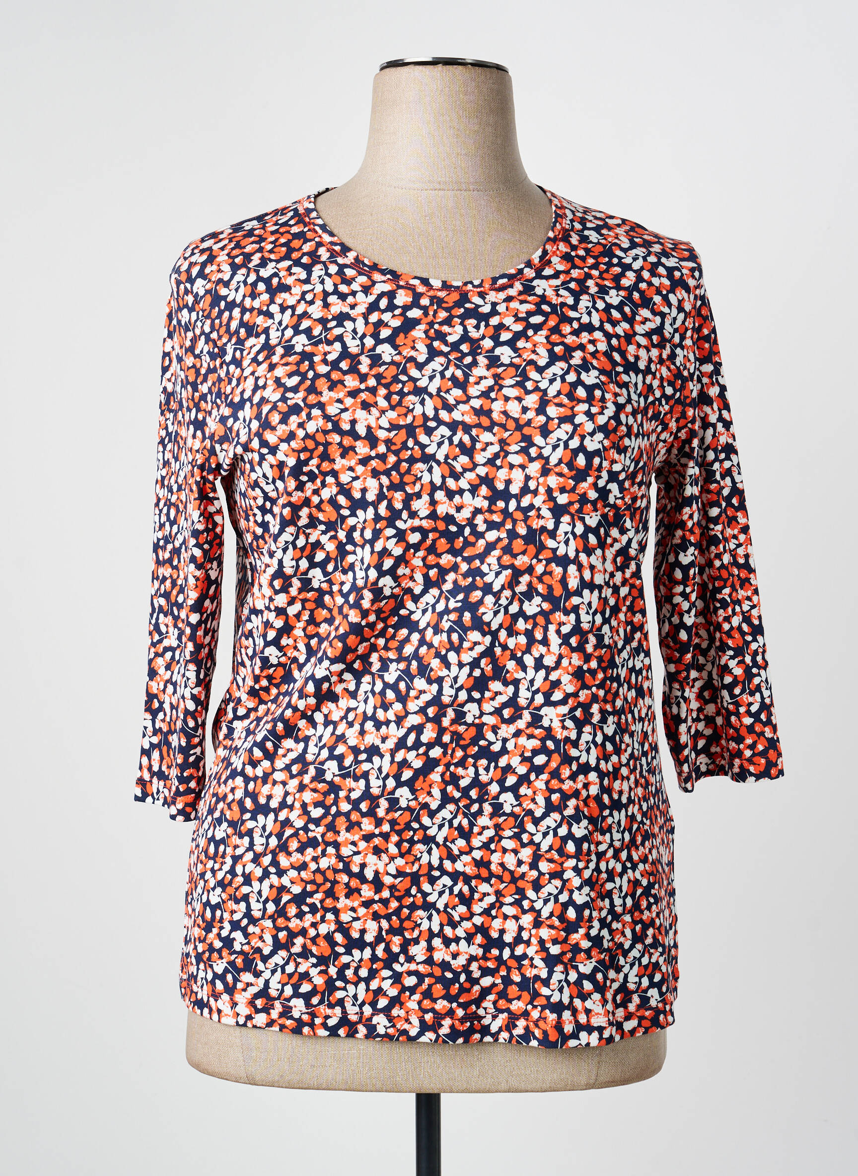 Tricou mâneci 3/4 mâneci 3/4 portocalie OLSEN femeie