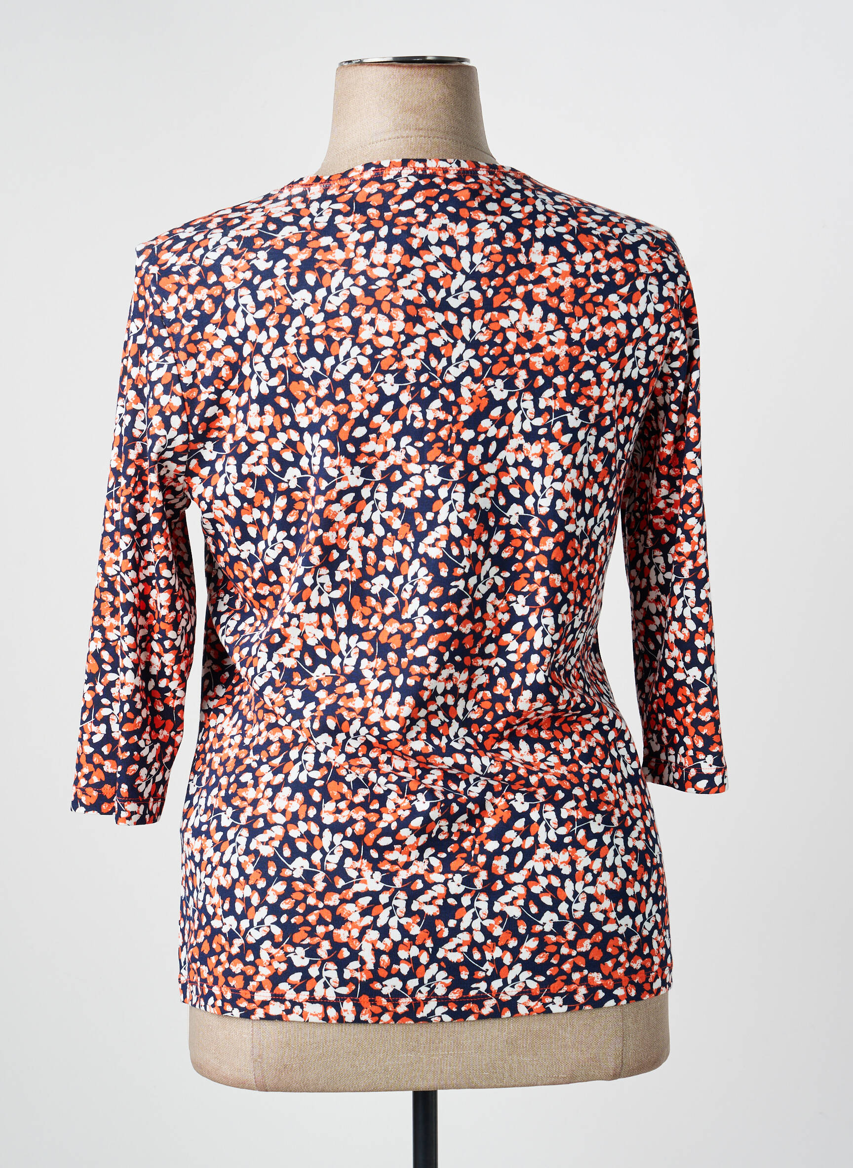 Tricou mâneci 3/4 mâneci 3/4 portocalie OLSEN femeie