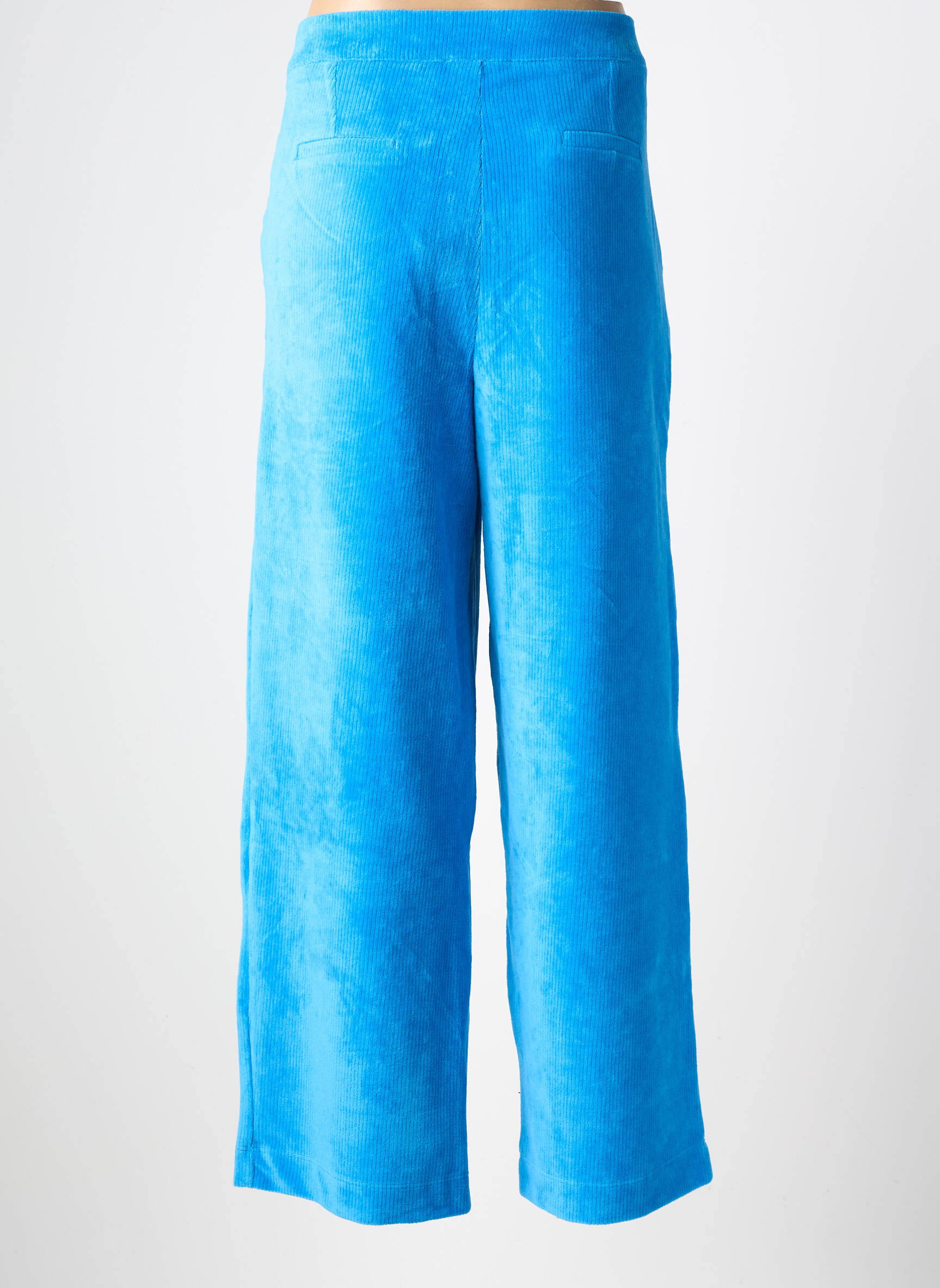 Pantalon drept elasticitate mărime normală albastru MADEMOISELLE YEYE femeie
