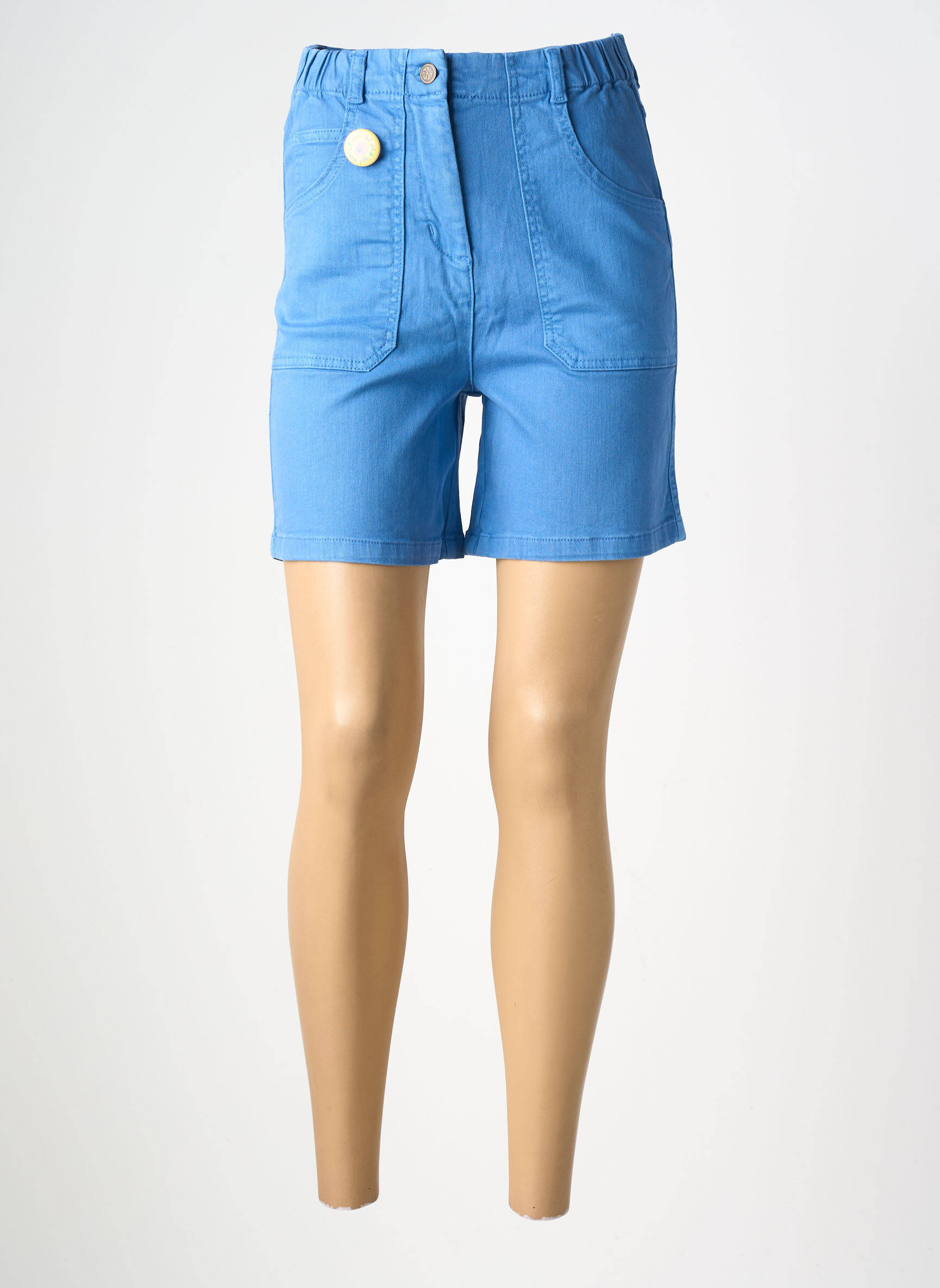 Șort țesătură denim talie înaltă albastru WHO'S THAT GIRL femeie
