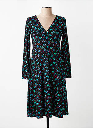 Rochie midi imprimeu fantezie mâneci lungi negru PRINCESSE NOMADE femeie