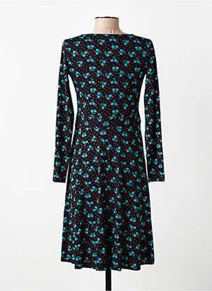 Rochie midi imprimeu fantezie mâneci lungi negru PRINCESSE NOMADE femeie