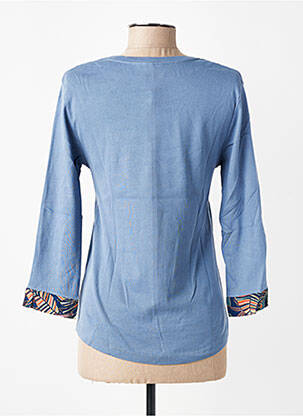 Tricou mâneci 3/4 mâneci 3/4 albastru THALASSA femeie
