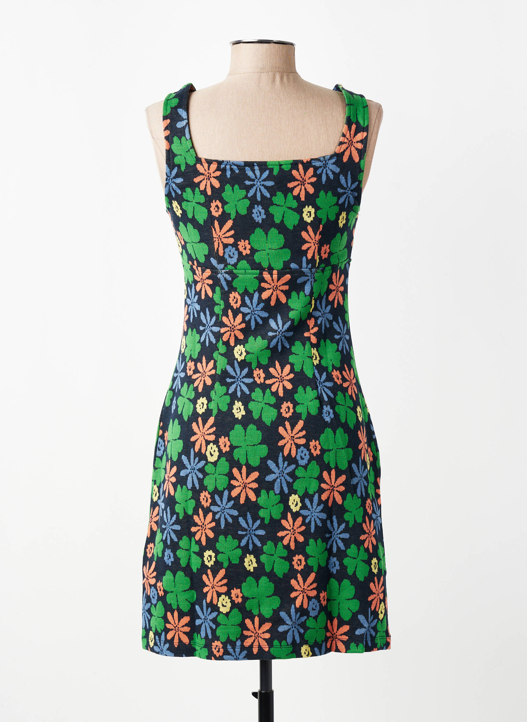 Rochie midi imprimeu floral bretele subțiri albastru WHO'S THAT GIRL femeie