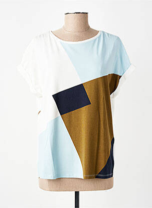 Tricou imprimeu fantezie mâneci scurte albastru GERRY WEBER femeie