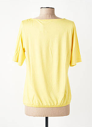 Tricou guler rotund mâneci scurte galben RABE femeie