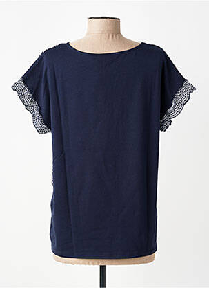 Tricou imprimeu fantezie mâneci scurte albastru THOMAS RABE femeie