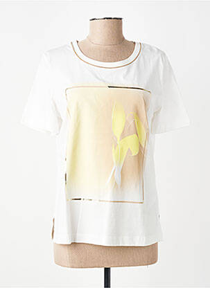 Tricou imprimeu fantezie mâneci scurte alb GERRY WEBER femeie
