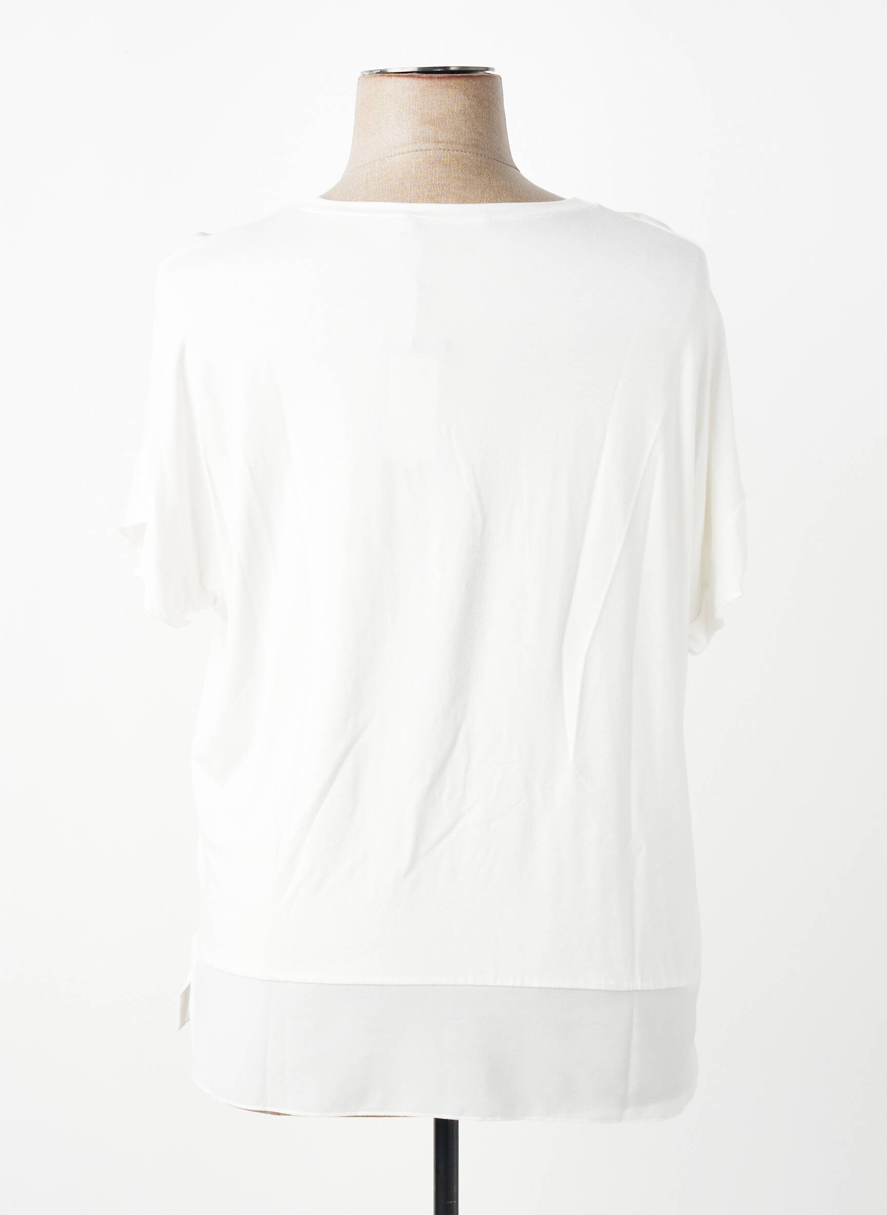 Tricou imprimeu fantezie mâneci scurte alb TELMAIL femeie