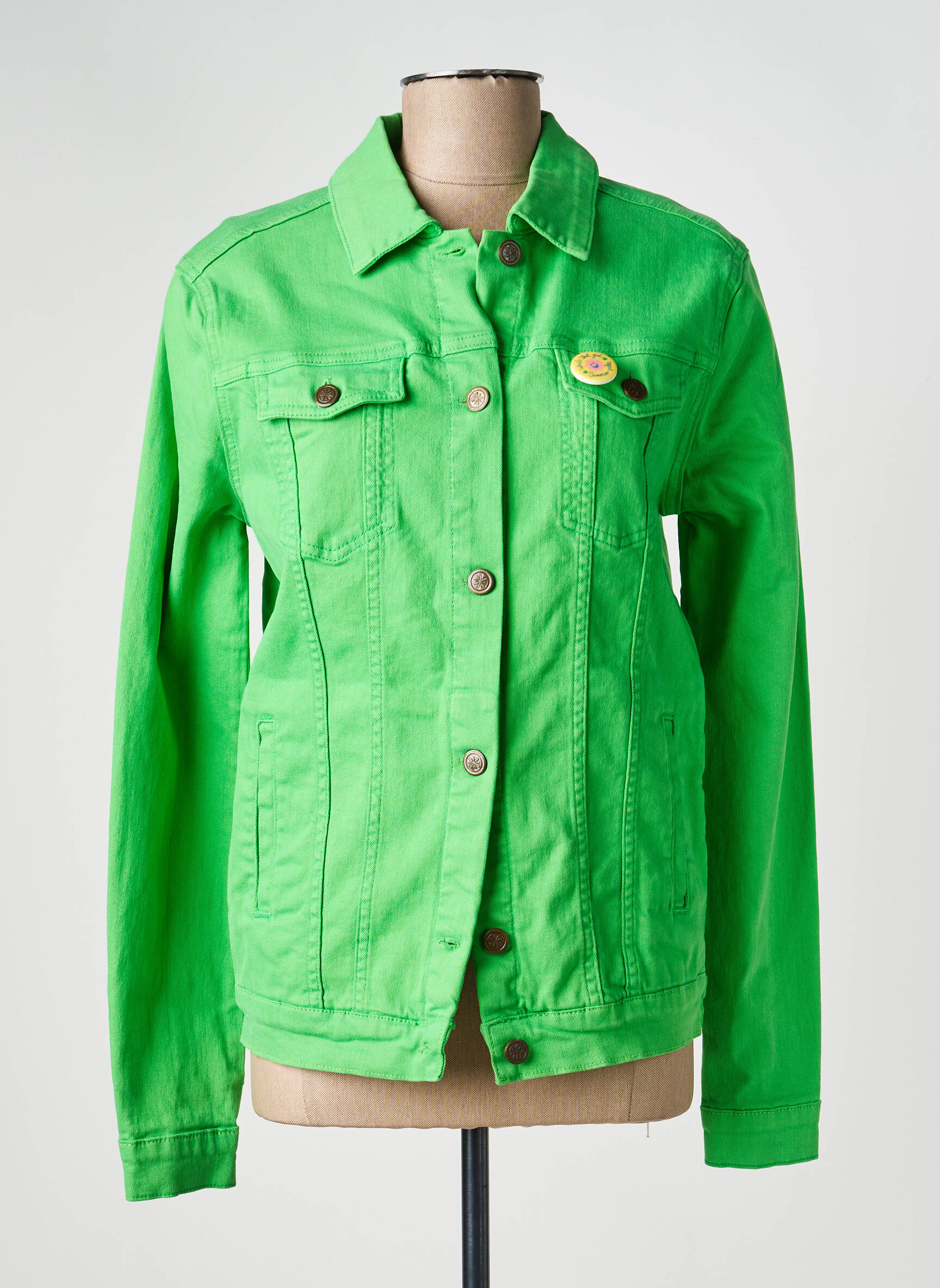 Jachete casual croială dreaptă verde WHO'S THAT GIRL femeie