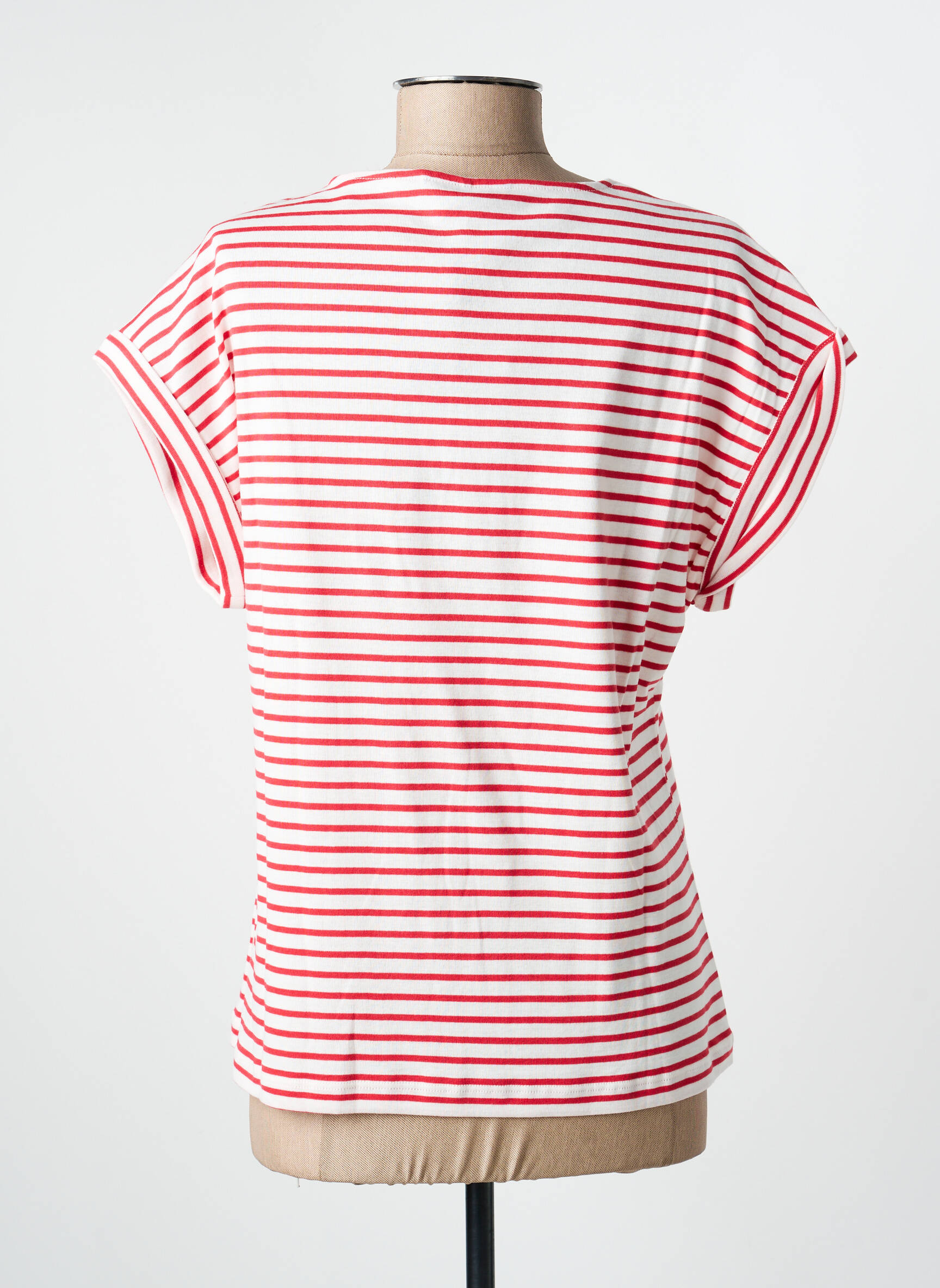 Tricou imprimeu fantezie mâneci scurte roșu THALASSA femeie