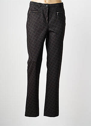 Pantalon slim talie elastică mărime normală negru GUY DUBOUIS femeie