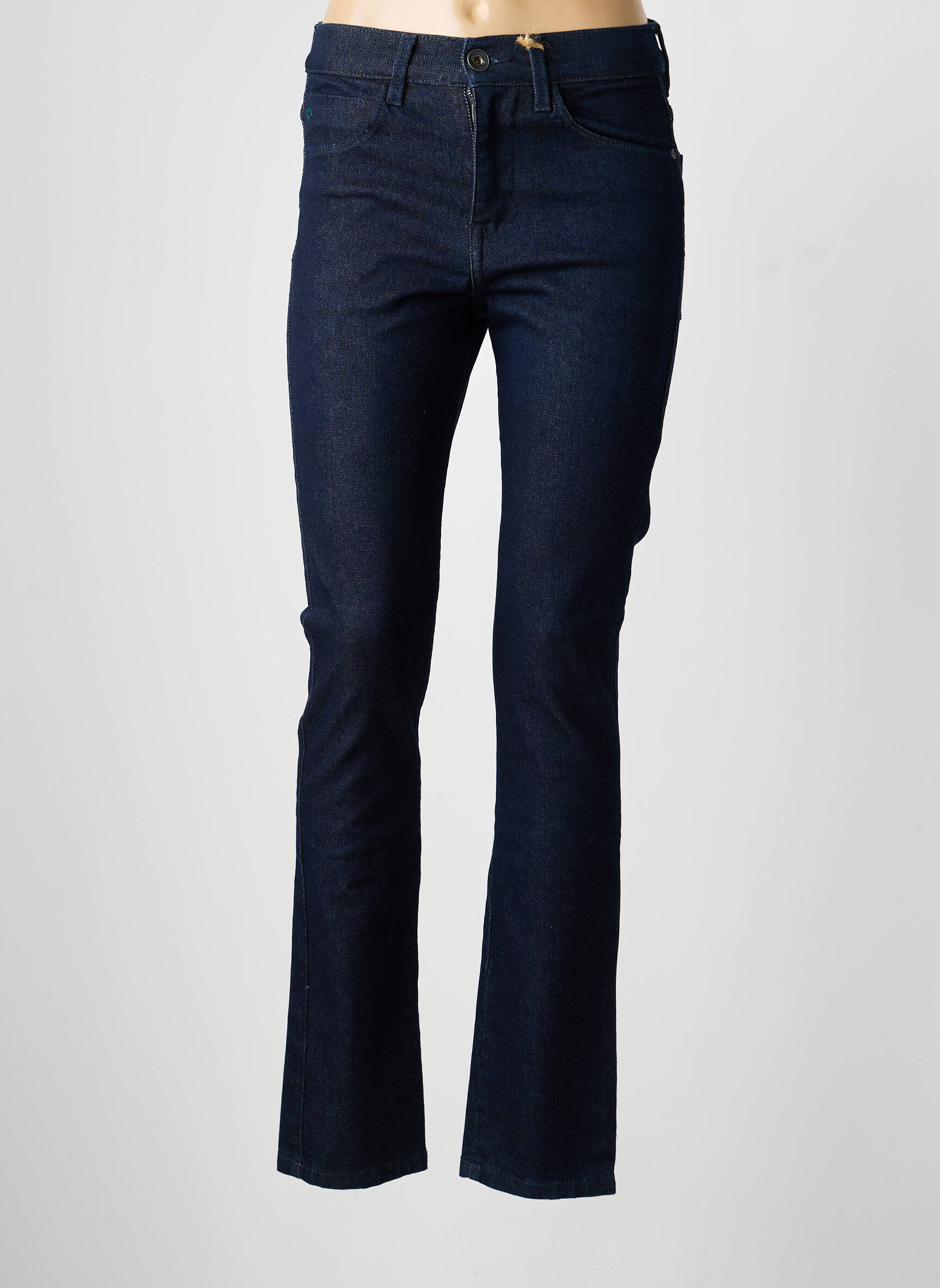 Blugi cu croială slim țesătură brută talie înaltă albastru LEE COOPER femeie