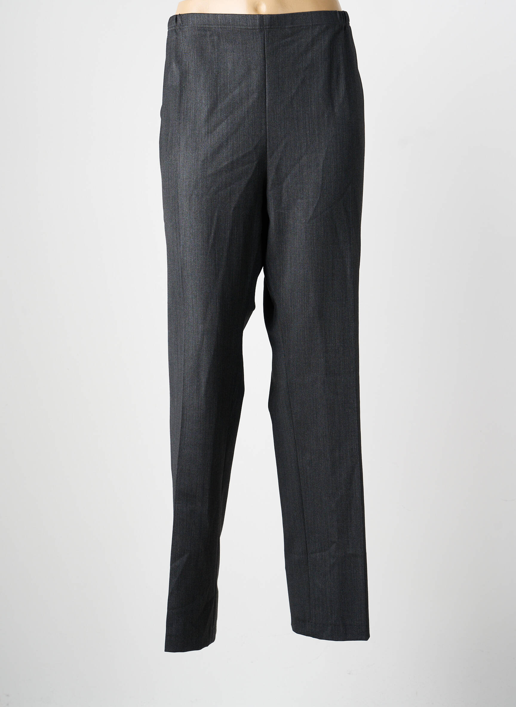 Pantalon drept talie elastică mărime normală gri GUY DUBOUIS femeie