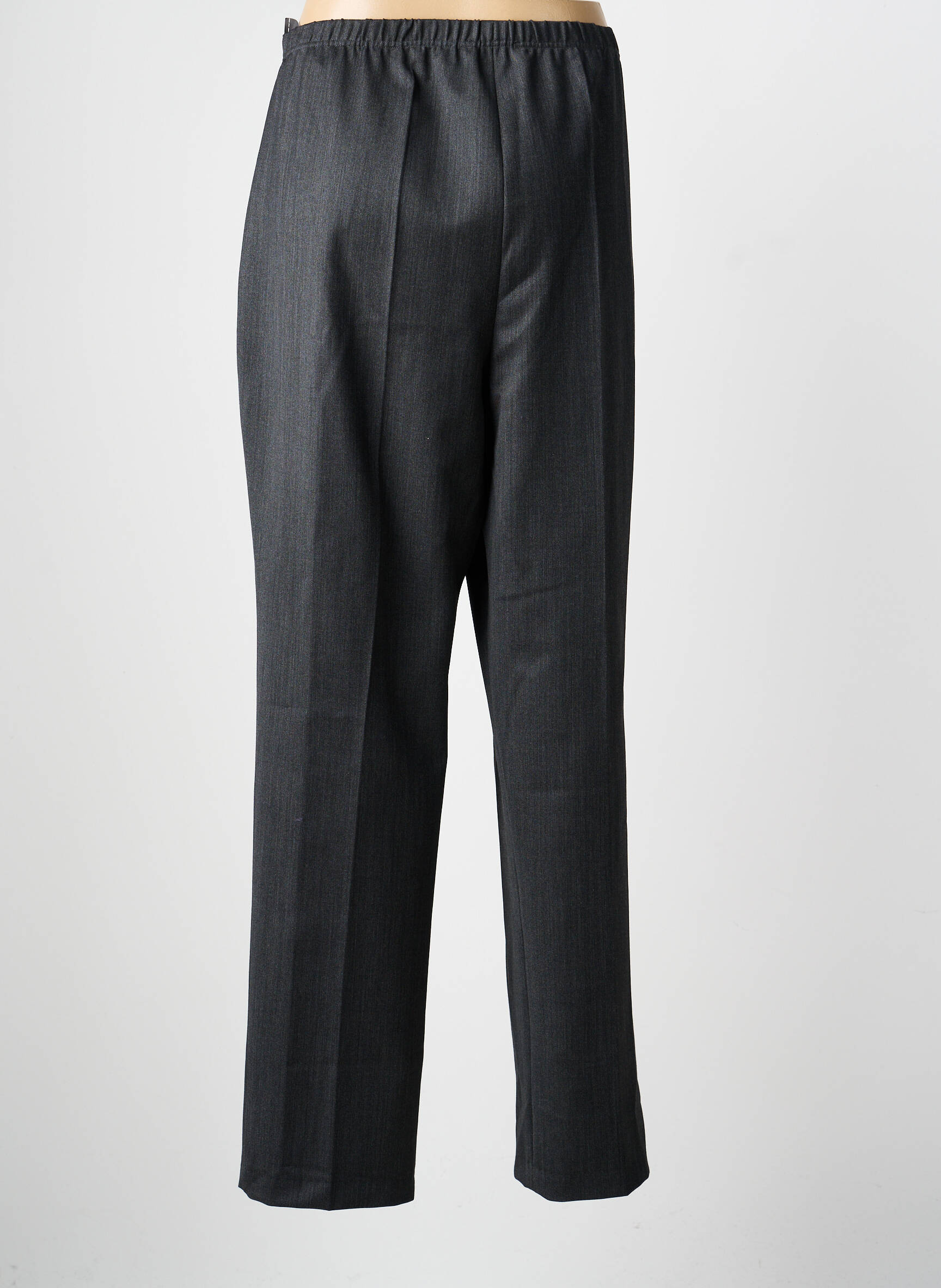 Pantalon drept talie elastică mărime normală gri GUY DUBOUIS femeie