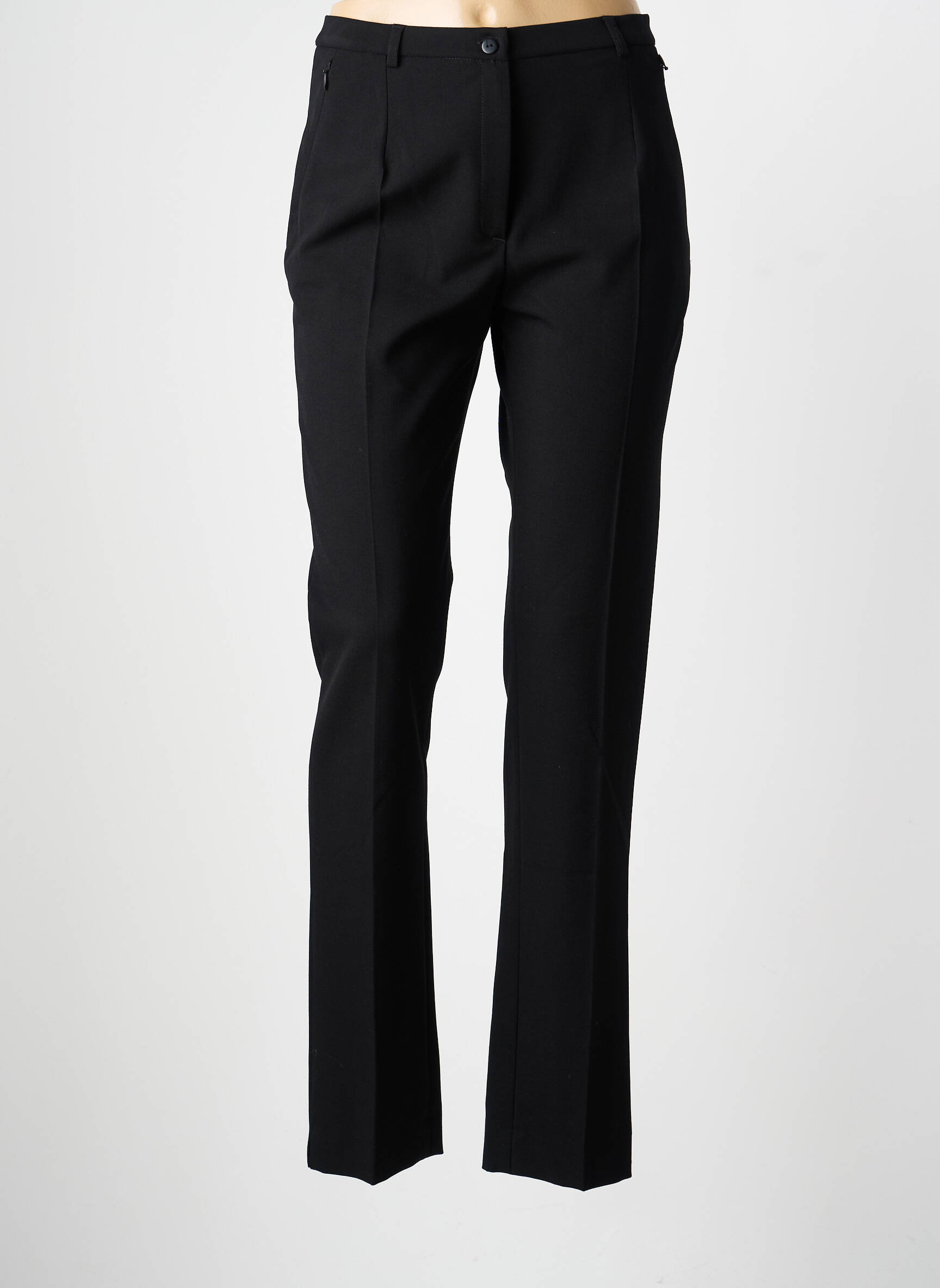 Pantalon slim buzunare talie înaltă negru GUY DUBOUIS femeie