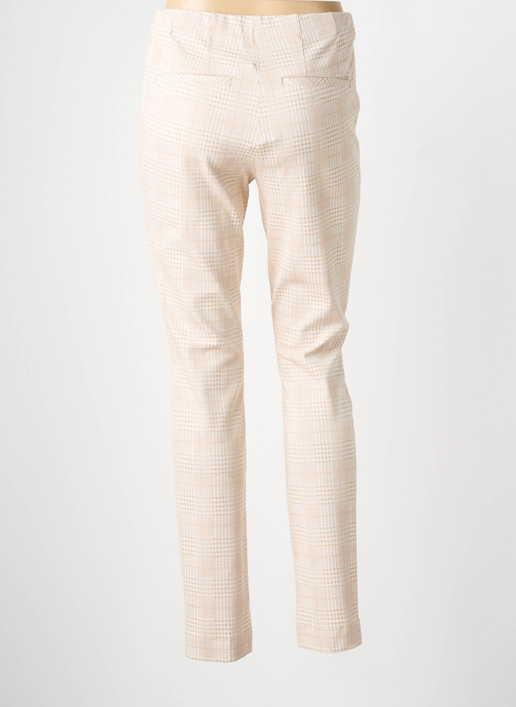 Pantalon slim talie elastică mărime normală bej GARDEUR femeie