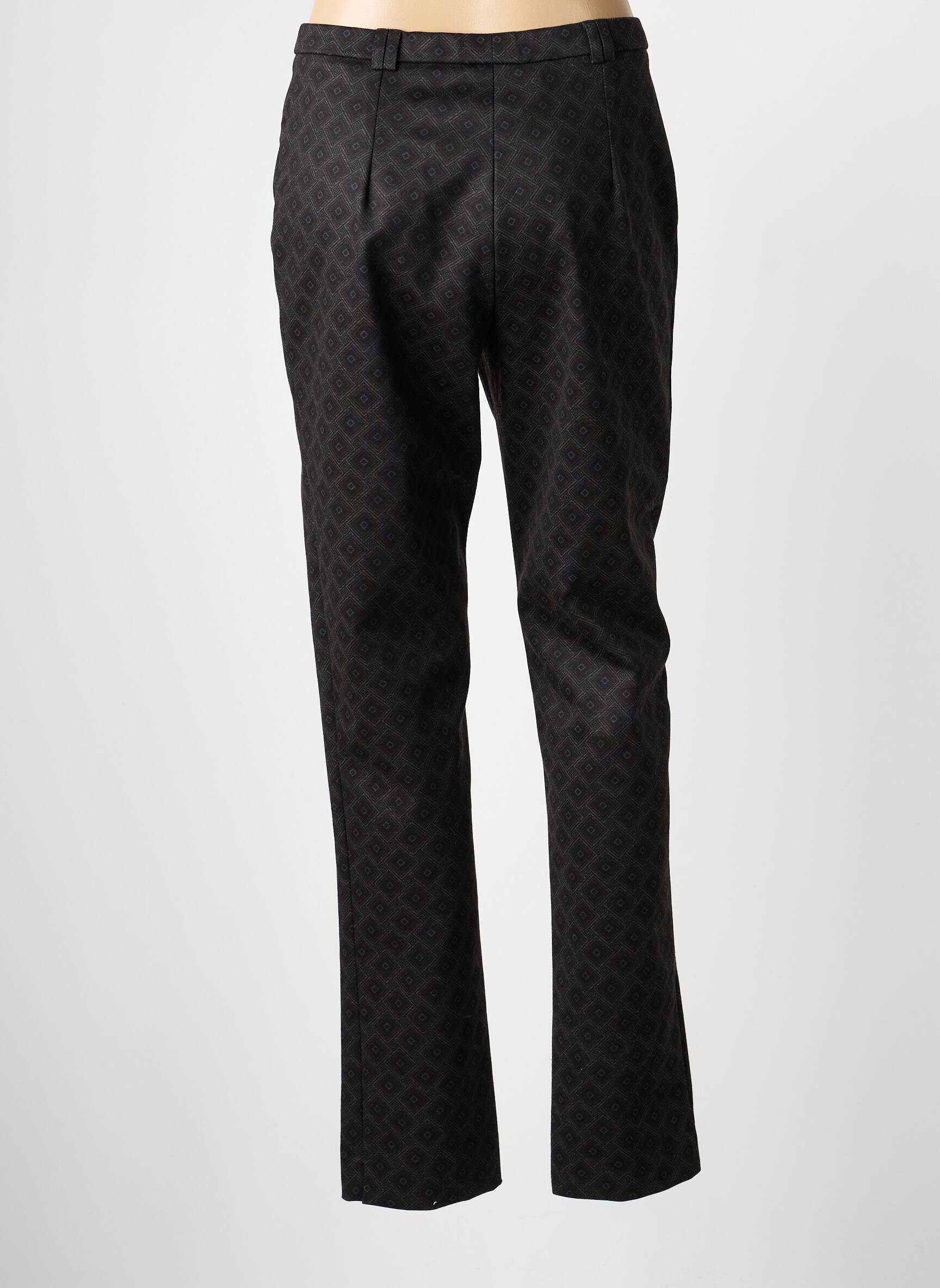 Pantalon slim talie elastică mărime normală negru GUY DUBOUIS femeie