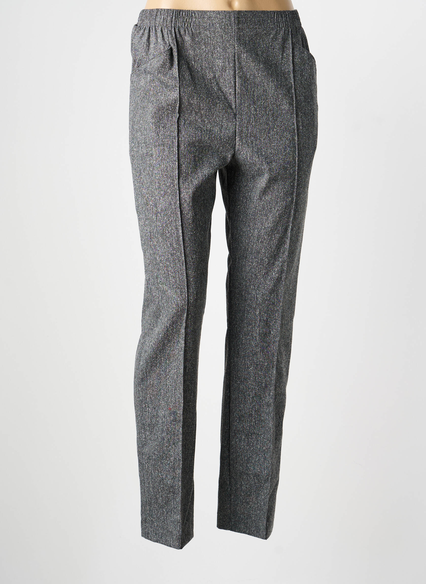 Pantalon slim talie elastică mărime normală gri GRIFFON femeie