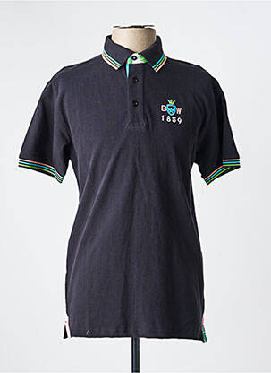 Polo croială dreaptă mâneci scurte negru BLACK WELLIS bărbat