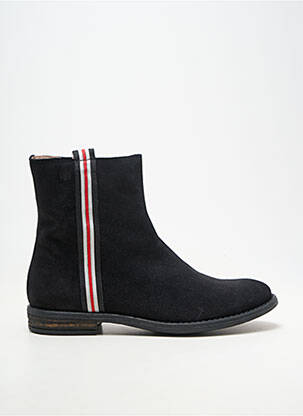 Botine/ghete nubuc toc plat până la 3 cm negru ACEBOS femeie