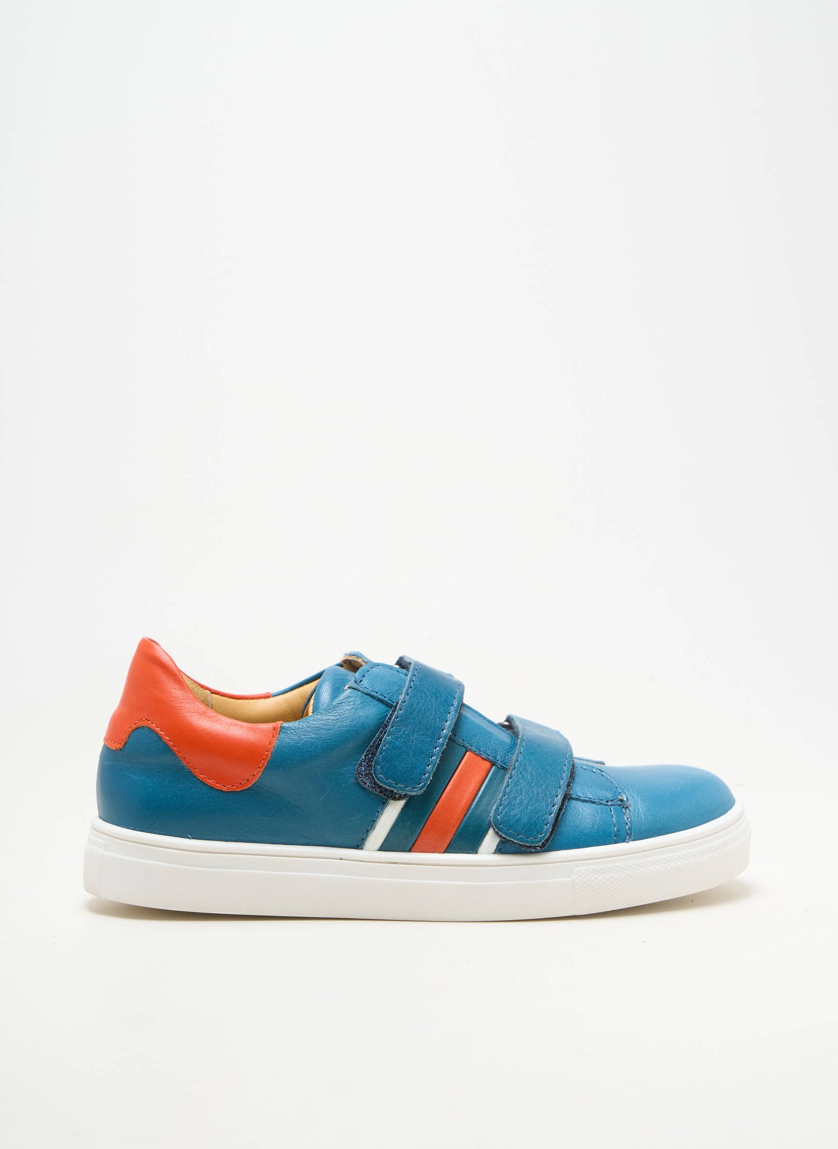 Adidași material neted vârf rotund albastru ACEBOS băiat